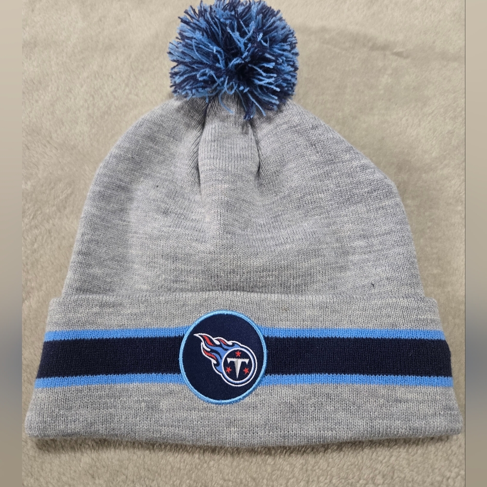 Tennessee Titans Pom Pom Beanie Fanatics Officially Licensed NFL Gear One Size
